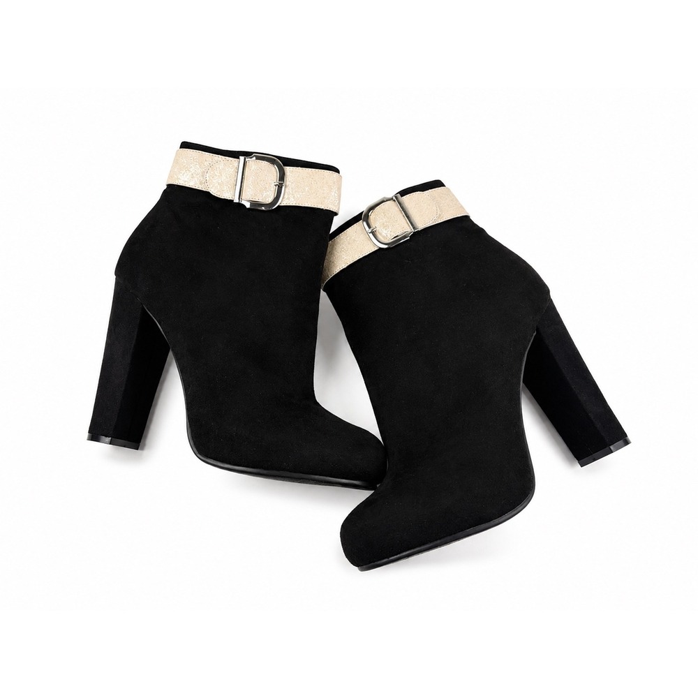 Michael Antonio Vintage Black Suede Ankle Booties Women's Size 10